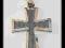 KRZYŻYK KRZYŻ ZAWIESZKA WISIOREK SREBRNY
