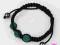 BRANSOLETKA SHAMBALLA SWAROVSKI 3 KULKI MORSKA