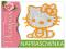 naprasowanka kotek HELLO KITTY 60x62mm POMARAŃCZOW