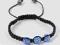 Bransoletka SHAMBALLA Light Sapphire 3x 10mm 16-26