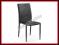 Eleganckie krzesło metalowe K116 czarne eco skóra
