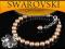 Swarovski srebrna bransoletka śnieżka BR90 święta