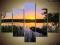 obraz na płótnie zachód słońca100x70 ŚLICZNE WZORY
