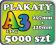 5000szt Plakaty A3 130g TRANSPORT GRATIS! PROJEKT!