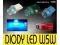 W5W T10 POSTOJE DIODY LED  WALCOWE TUNING 4 KOLORY
