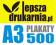 PLAKAT PLAKATY A3 500szt KREDA 135g-GRATIS DOSTAWA