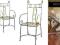 KRZESŁA KRZESŁO KUTE METALOWE retro DECOMAR