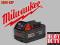 MILWAUKEE akumulator M12BX 18V 3,0Ah Li-Ion