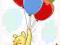 Kubuś Puchatek z balonami naklejki Decofun JAKOSC