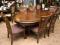 MASYWNY STÓŁ rozkładany + 6 KRZESEŁ - (065412)