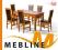 Stół 80x140 rozkładany i 6x krzeseł _M3 _MEBLINE