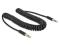 Kabel JACK - JACK 3.5 TRS spiralny DELOCK 0.6m