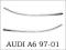 AUDI A6 97-01 LISTWY PODREFLEKTOROWE P+L CHROM