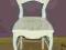 Krzesło ludwikowskie shabby chic po renowacji biel