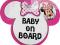 Baby On Board Minnie tabliczka mini