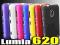 Nokia LUMIA 620_ORYGINALNE etui Rubber Slim+Gratis