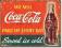 Metalowy vintage plakat szyld: WE SELL COCA COLA