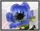 CF01 Sztuczne kwiaty MAK ANEMON 4.blue
