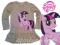 TUNIKA BLUZKA PONY Twilight Sparkle szary 92-98