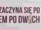 Tabliczka Życie zaczyna się po 50 czasami po dwóch