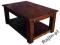 Meble kolonialne Stolik do kawy z półką 90*60*40