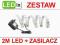 Zasilacz 12V 1,2A 14,4W  +  2m taśmy LED 60 Zestaw