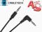 KABEL JACK 3.5mm wtyk prosty na wtyk kątowy 0.5m