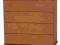 KOMODA I z 4 szufladami flisówka PRODUCENT zmontow