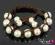 GALART B1R09 BRANSOLETKA SHAMBALLA PERŁY NATURALNE