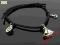Br6848 BRANSOLETKA SZNUREK GWIAZD CHARMS LEXIM