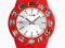 ZEGAREK Z TELEFONEM, BIAŁO-CZERWONY