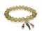 Bransoletka kryształki 3 zawieszki charms