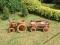 Wiklinowy traktor ogrodowy Prześliczny Lakierowany