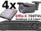 ZESTAW DO MONITORINGU 4x KAMERA ZDN-710E EFFIO-E