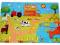 DREWNIANE PUZZLE EDUKACYJNE KLOCKI FARMA 24e puzle