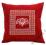 PODUSZKI FRANCUSKI STYL HAFT maison chic-czerwona