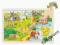 Drewniane puzzle  DZIECI ZWIERZĄT 24 el. GOKI