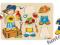 Drewniane puzzle z uchwytami CHŁOPIEC PIRAT 8 el.
