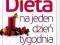 Dieta na jeden dzień tygodnia - praca zbiorowa