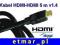 KABEL PRZEWÓD HDMI-HDMI 5,0m v1.4 3D GOLD ETHERNET