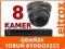 PROFESJONALNY ZESTAW MONITORINGU 24H 8 KAMER Z451