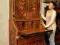 Bogato intarsjowany sekretarzyk / sekretera