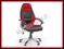 Fotel biurowy gabinetowy MANUEL czarny czerwony