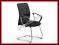 Fotel biurowy VIRE SKID czarny siatka membr HALMAR