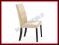 Eleganckie Krzesło drewniane KERRY BIS skóra beż