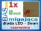 Dioda LED _ migająca _ 5mm _ czerwona _ dyfuzyjna