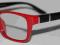 OKULARY OPRAWKI  OPTYCZNE GAO WIRDO BLACK&amp;RED