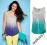 HA240M DWUKOLOROWY TOP Z CEKINAMI 40/42 XL