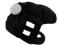 UBRANIA DLA PSA-  CZAPECZKA CZARNA PIKOWANA /BIAŁY