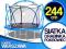 Trampolina ogrodowa z siatką 244cm 8ft Funtek USA